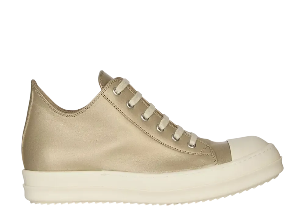 リックオウエンス ウィメンズ ハリウッド ランウェイ ロー スニークス "ゴールド"