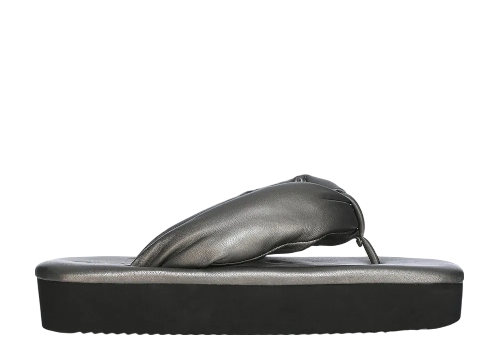 Rick Owens Women's Hollywood Flip Flops "Gunmetal"
