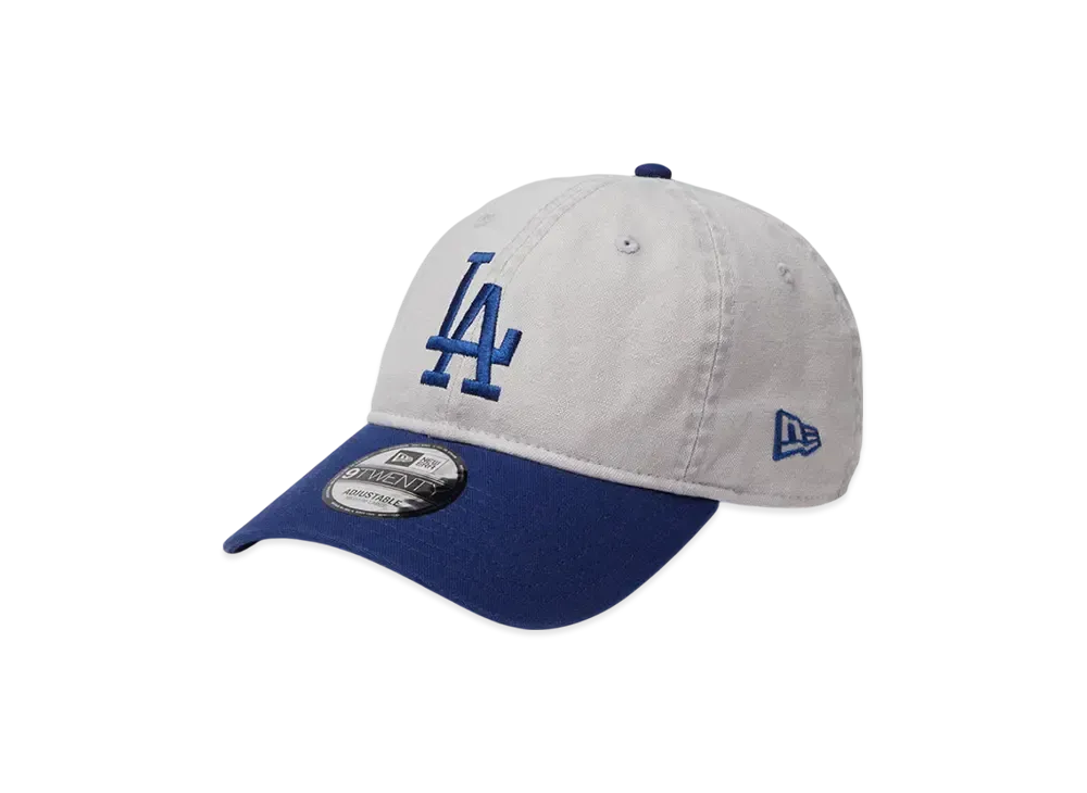 NEW ERA 9Twenty Washed Duck Los Angeles Dodgers "Grey/Dark Royal"