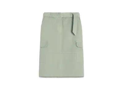Maison Kitsune Belt Utility Skirt "Court Green"