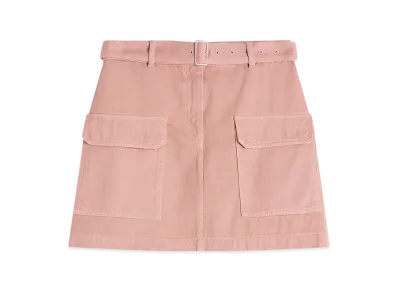 Maison Kitsune Belted Utility Mini Skirt "Porcelaine Pink"