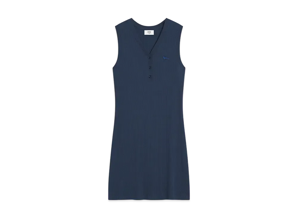 Maison Kitsune Baby Fox Patch Rib One Piece "Ink Blue"