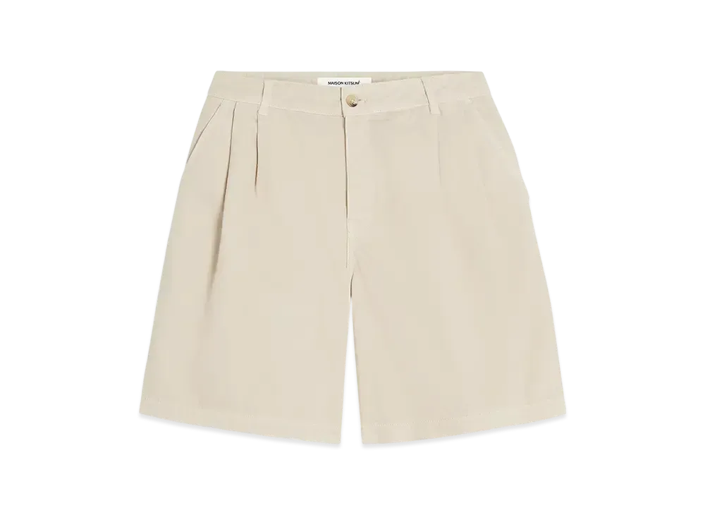 Maison Kitsune Casual Pleats Bermuda "Paper"