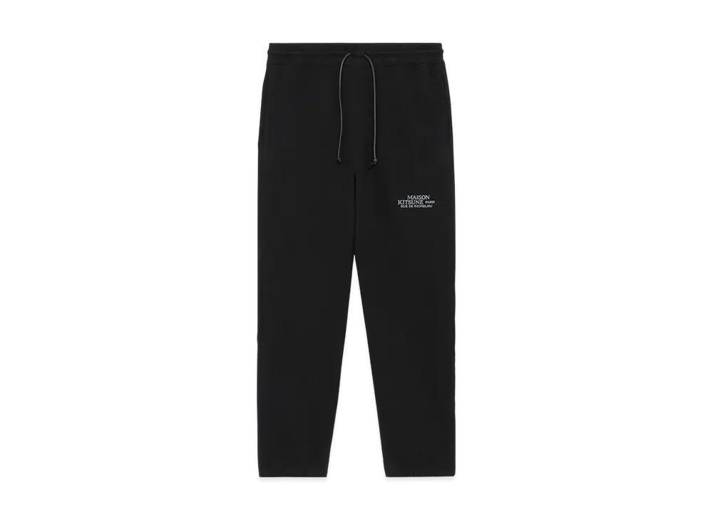 Maison Kitsune JP Exclusive Rue De Richelieu Jog Pants "Black"