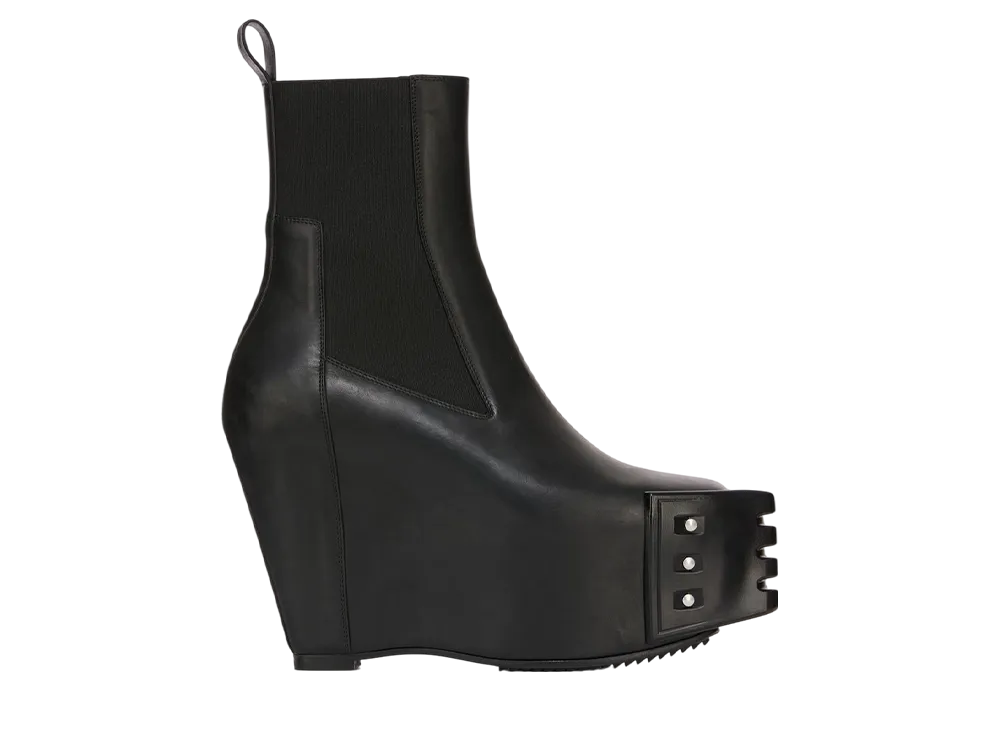 Rick Owens Women's Hollywood Grilled Wedge Beatle "Black"