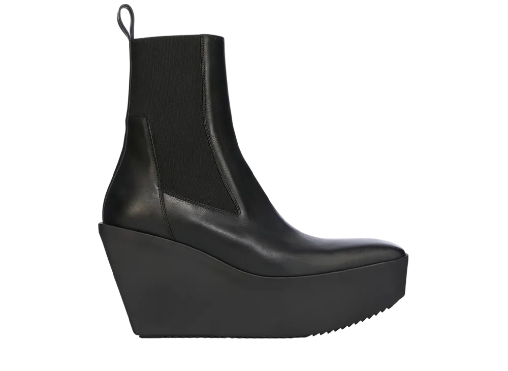 リックオウエンス ウィメンズ ハリウッド スライバー プラットフォーム ビートル "ブラック"