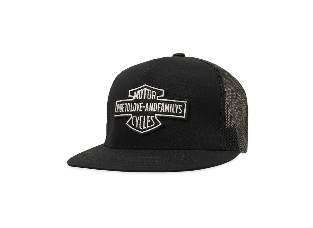 ANDFAMILYS MOTORCYCLE MESH CAP "BK"