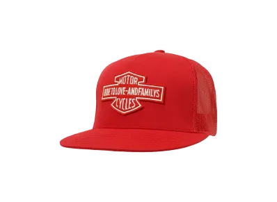 ANDFAMILYS MOTORCYCLE MESH CAP "RD"