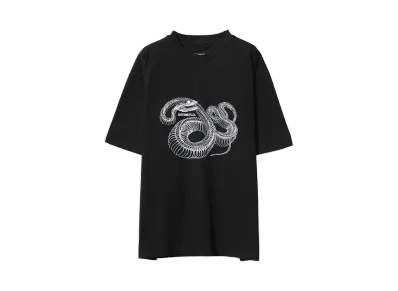 ANDFAMILYS Standard Tee Snake Bone "BK"