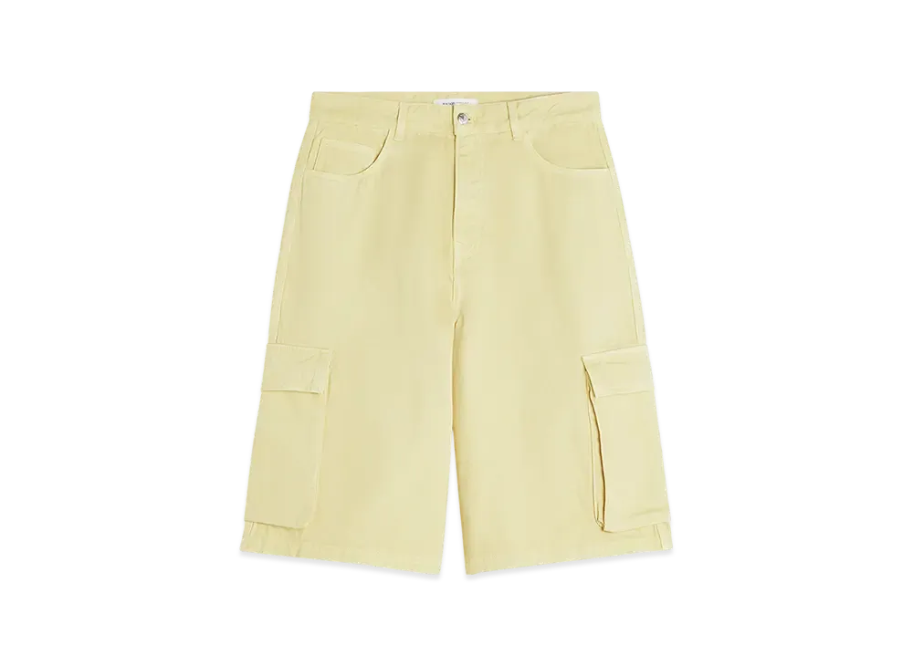 Maison Kitsune Denim Workwear Shorts "Sun Kiss"