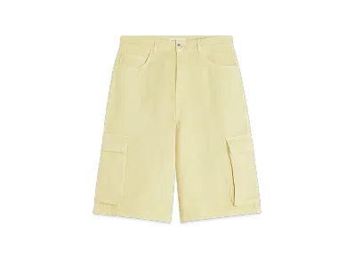 Maison Kitsune Denim Workwear Shorts "Sun Kiss"