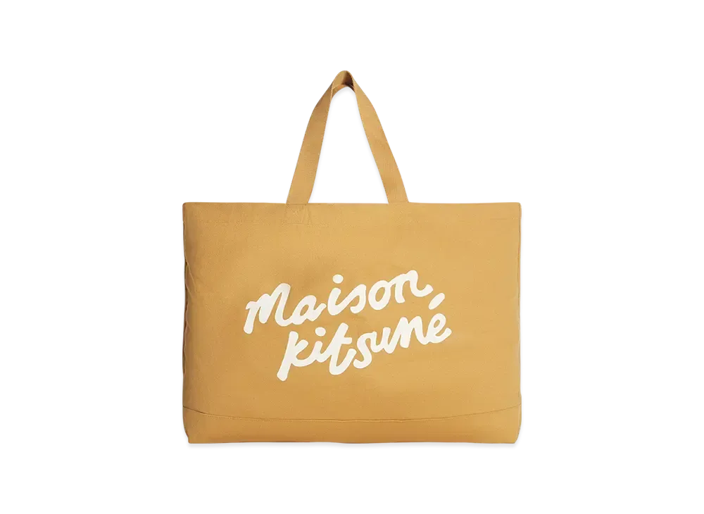 Maison Kitsune High Summer Canvas Tote "Chino Beige"