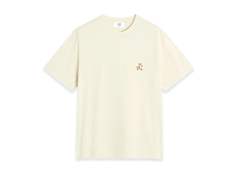 Maison Kitsune Speedy Fox Patch Comfort T-Shirt "Warm Stone"