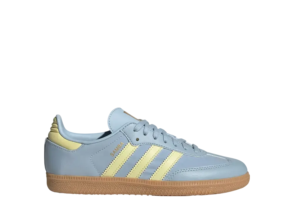 adidas GS Samba OG "Wonder Blue/Powder Yellow/Gum"