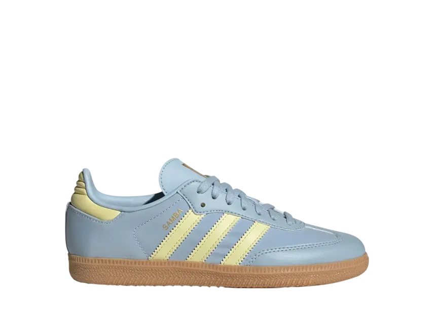 adidas GS Samba OG "Wonder Blue/Powder Yellow/Gum" JH7599 | SNKRDUNK adidas GS Samba OG "Wonder Blue/Powder Yellow/Gum" JH7599 | SNKRDUNK