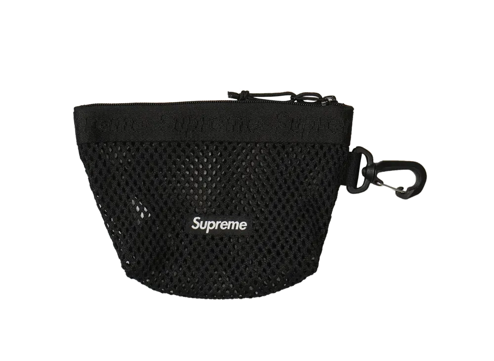 Supreme Mesh Mini Pouch "Black"
