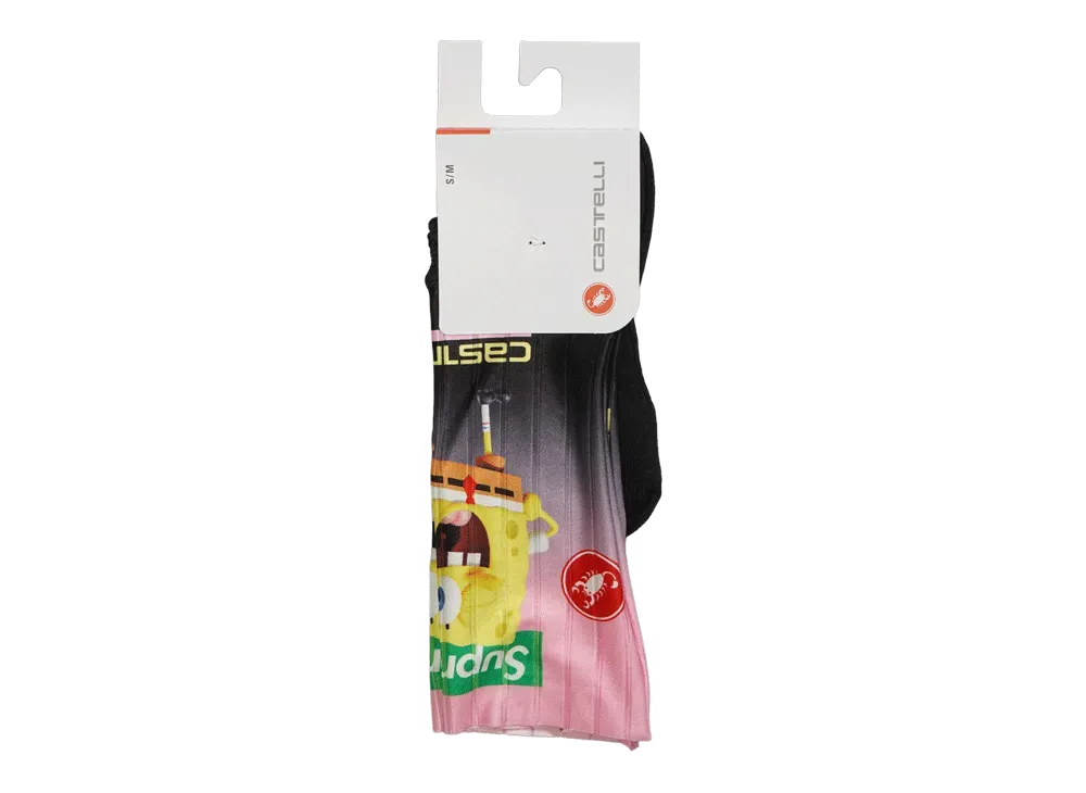Supreme x SpongeBob SquarePants Castelli Cycling Sock (1 Pack) "Black"