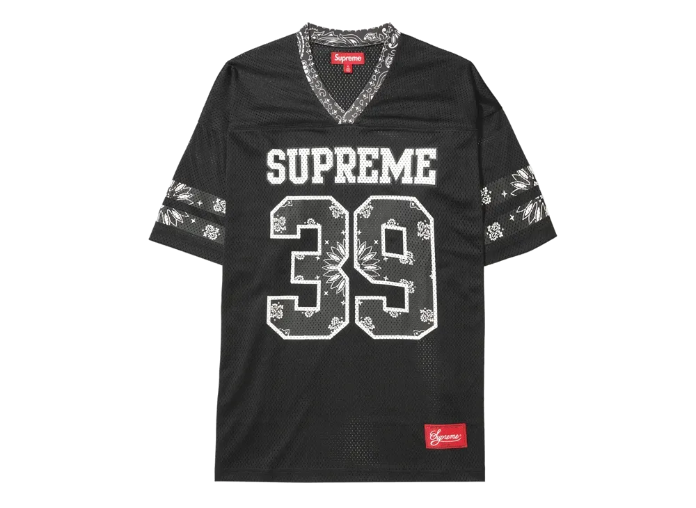 Supreme Bandana Football Jersey "Black"