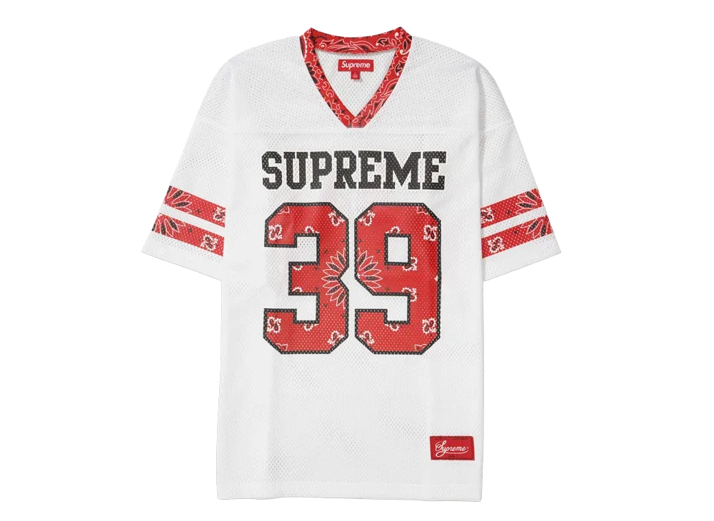 Supreme Bandana Football Jersey "White"