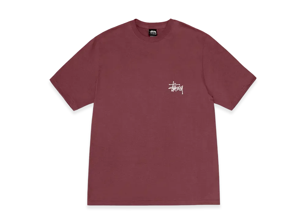 Stussy Basic stussy Tee "Oxblood"