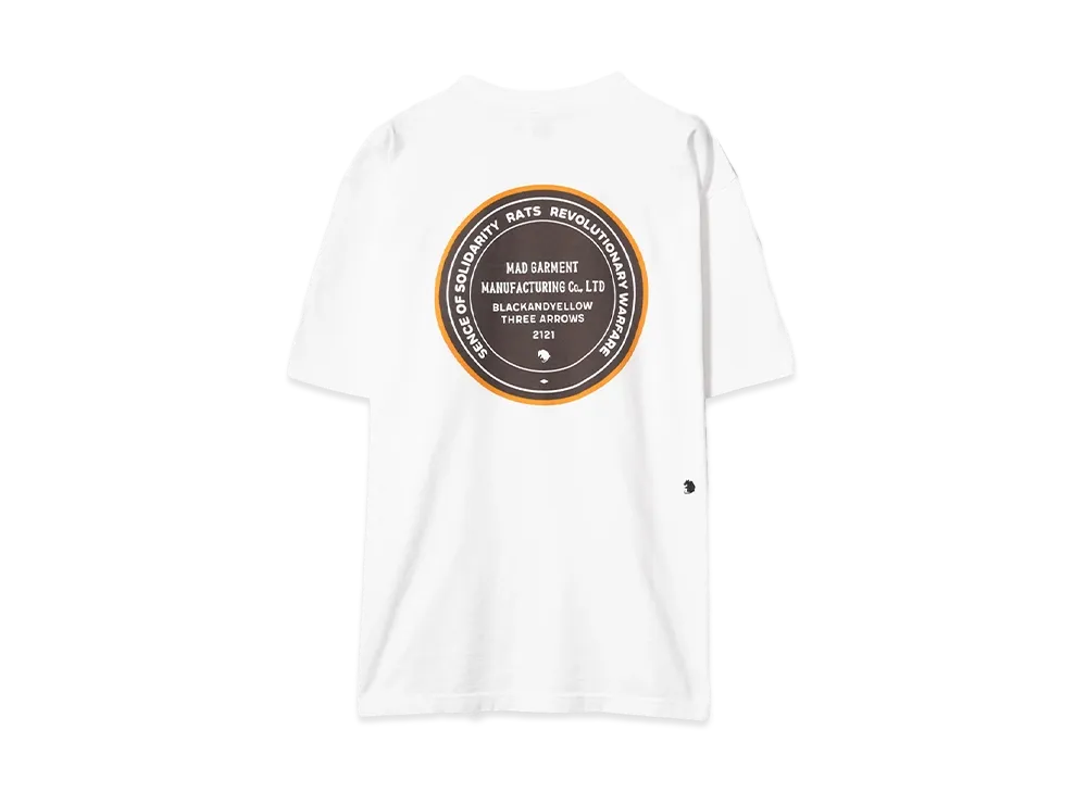 RATS CIRCLE MGM POCKET TEE "WHITE"