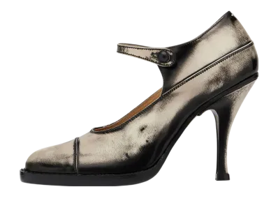 Maison Margiela Women's Tabi Bourgeoise Pump "Black/White"