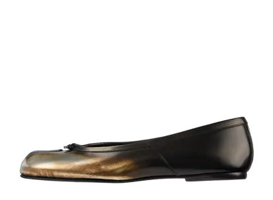 Maison Margiela Women's Tabi Metallic New Ballerinas "Silver"