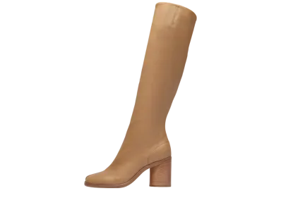 Maison Margiela Women's Tabi Knee-High Boots "Nude"