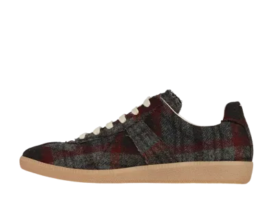 Maison Margiela Women's Recicla Replica Sneakers "Grey/Red"