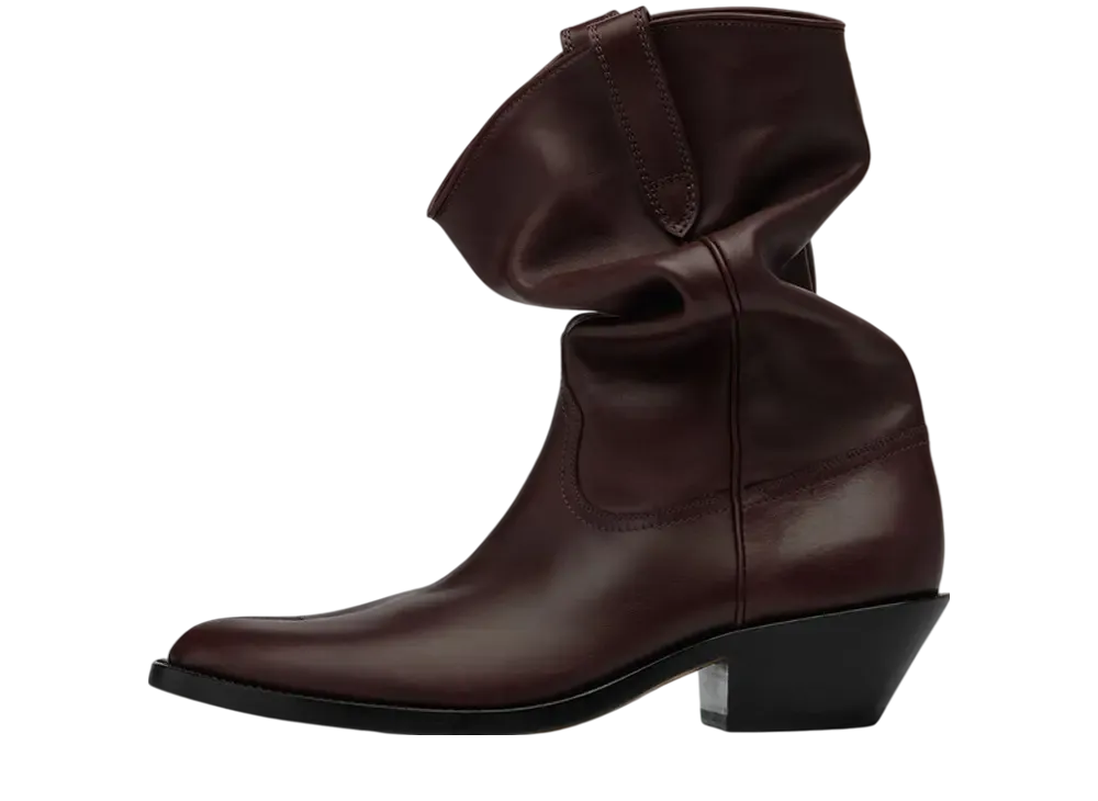 Maison Margiela Women's Tabi Western Boot "Deep red"