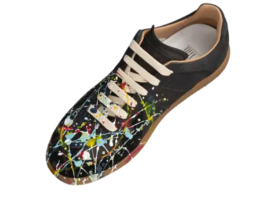 メゾンマルジェラ ウィメンズ ペイント レプリカ スニーカー "ブラック"