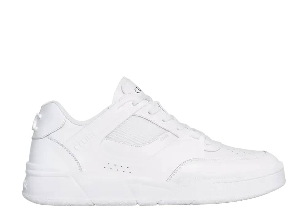 CELINE Trainer CT-09 Low Lace-Up Sneaker In Calfskin And
