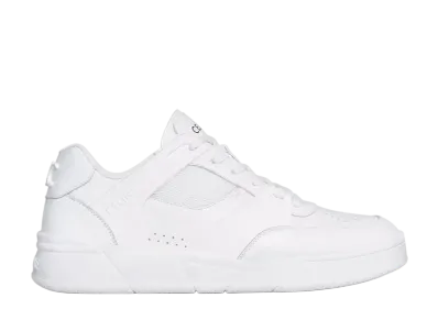 CELINE Trainer CT-09 Low Lace-Up Sneaker In Calfskin And Mesh "Optic White"
