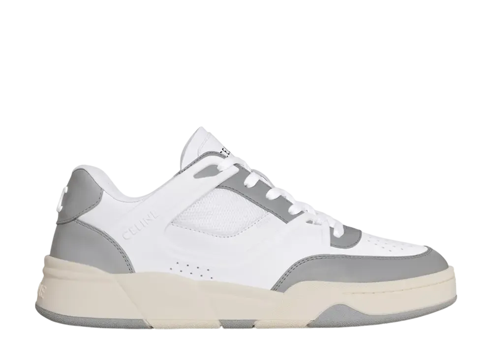 CELINE Trainer CT-09 Low Lace-Up Sneaker In Calfskin And