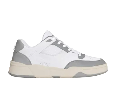 CELINE Trainer CT-09 Low Lace-Up Sneaker In Calfskin And Mesh "Optic White/Grey/Beige"