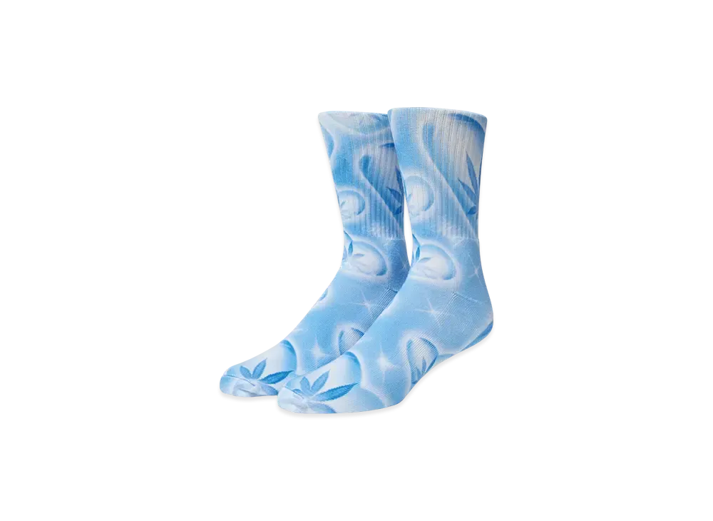 HUF Summer 25 Love In The Air Plantlife Socks "Pool Blue"
