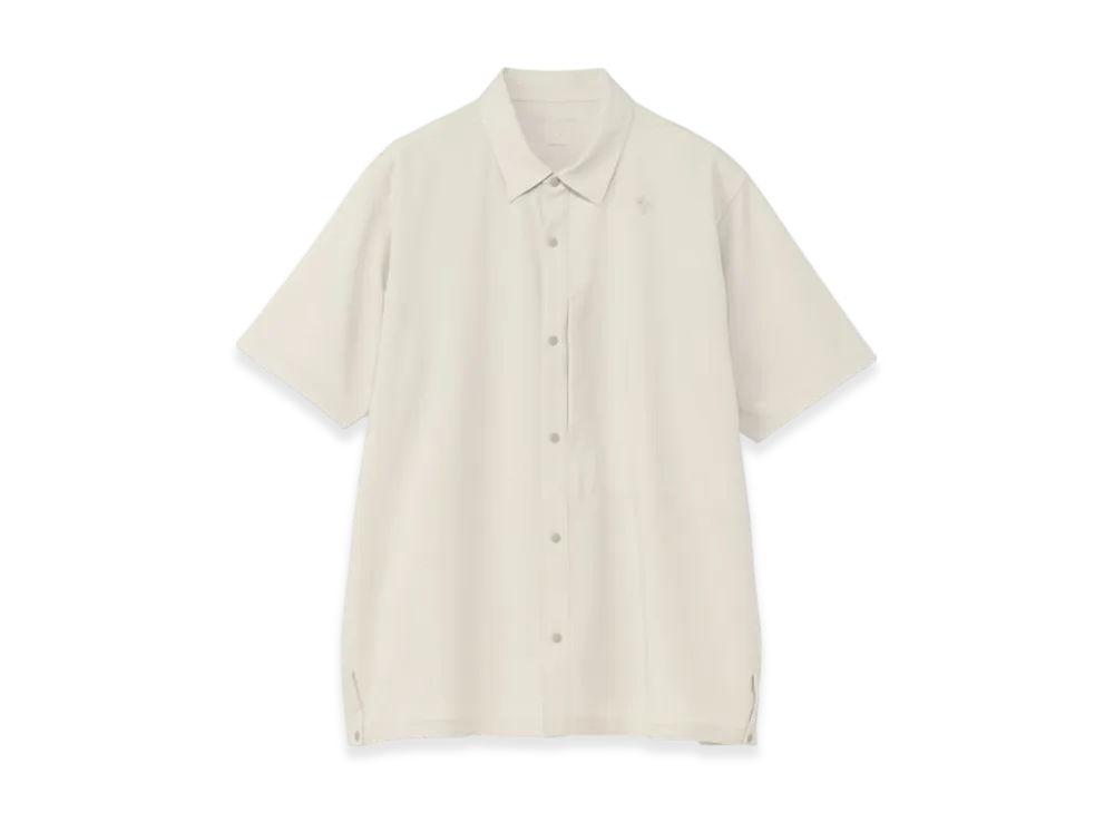 Goldwin Airflow Hike Short Sleeve Shirt (Unisex) "Moon White"
