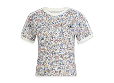 adidas x Liberty London Cali Short Sleeve T-shirt "Off White/Semi Lucid Red"