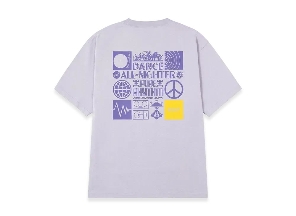 HUF Sound Wave Tee "Lilac Chalk"