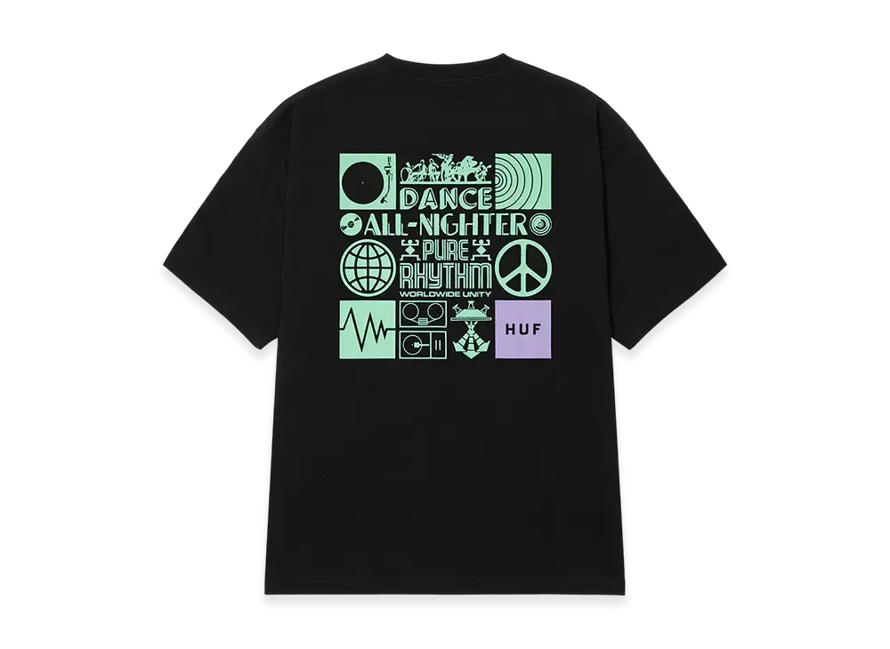 HUF Sound Wave Tee "Black"