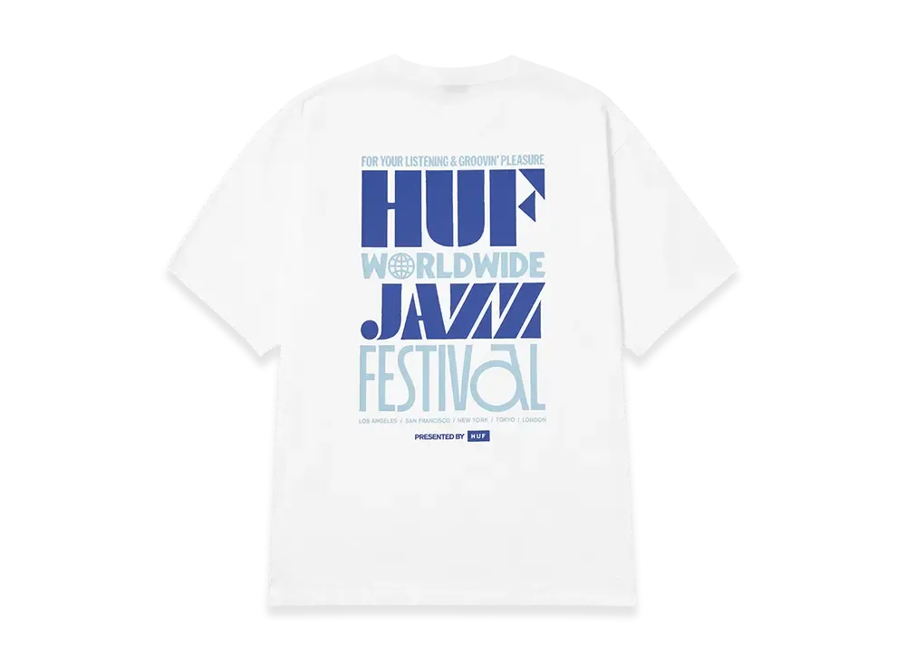 HUF World Jazz Festival Tee "White"