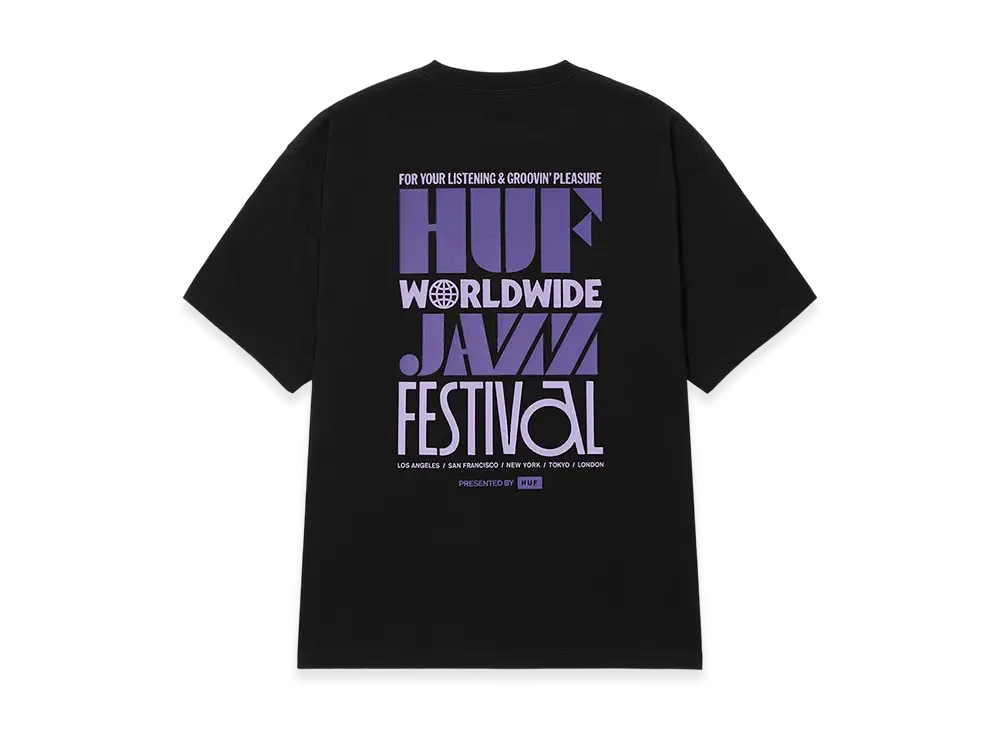 HUF World Jazz Festival Tee "Black"