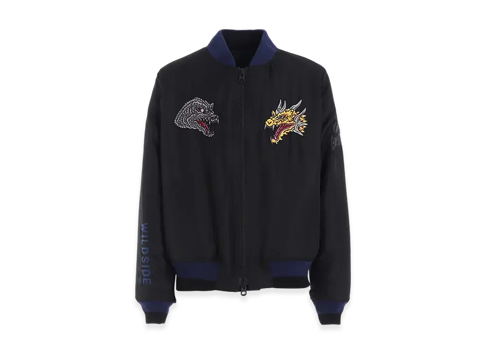 WILDSIDE Yohji Yamamoto x IZUMONSTER Reversible Souvenir Jacket "Black"