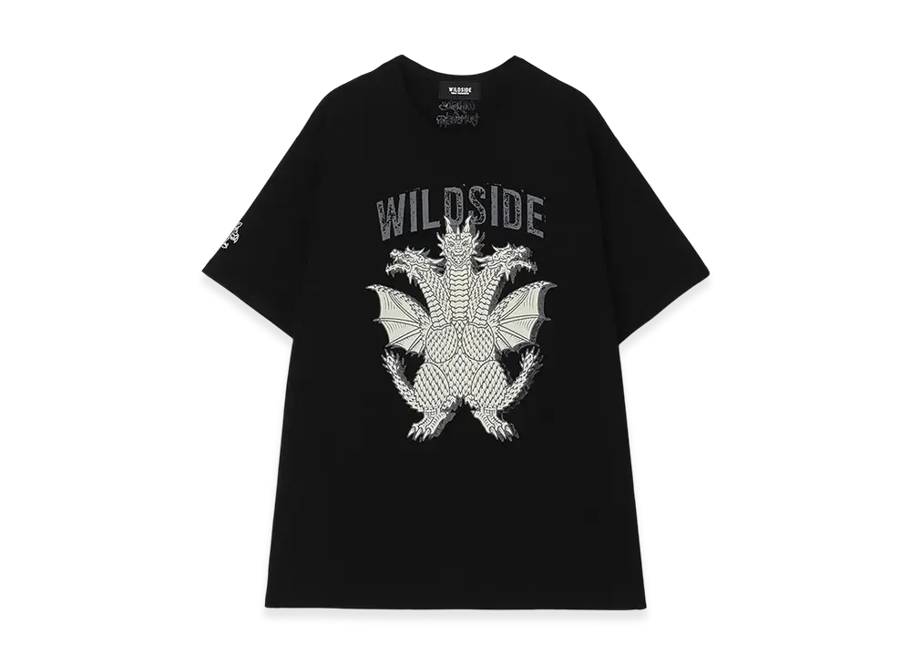 WILDSIDE Yohji Yamamoto x IZUMONSTER Oversized T-Shirt (King Ghidorah) "Black"