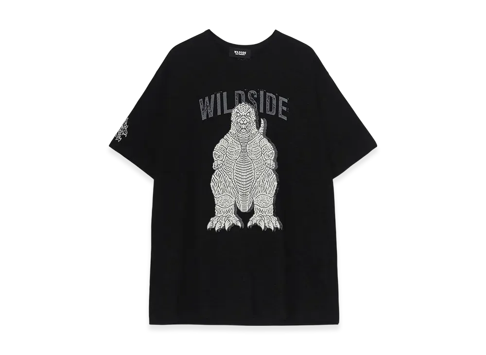 WILDSIDE Yohji Yamamoto x IZUMONSTER Oversized T-Shirt (Godzilla) "Black"