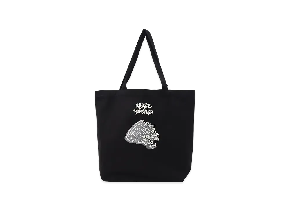 WILDSIDE Yohji Yamamoto x IZUMONSTER Tote Bag "Black"