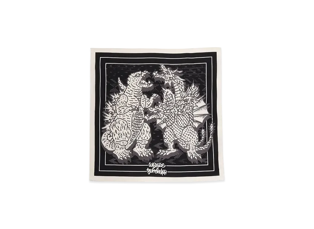 WILDSIDE Yohji Yamamoto x IZUMONSTER Large Scarf "Black"