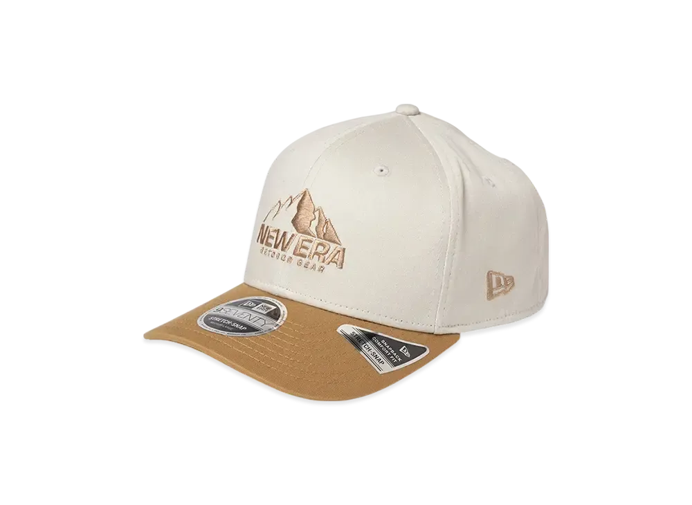NEW ERA Outdoor 9Seventy Stretch Snap Mountain Logo Stretch Cotton "Stone/Wheat"