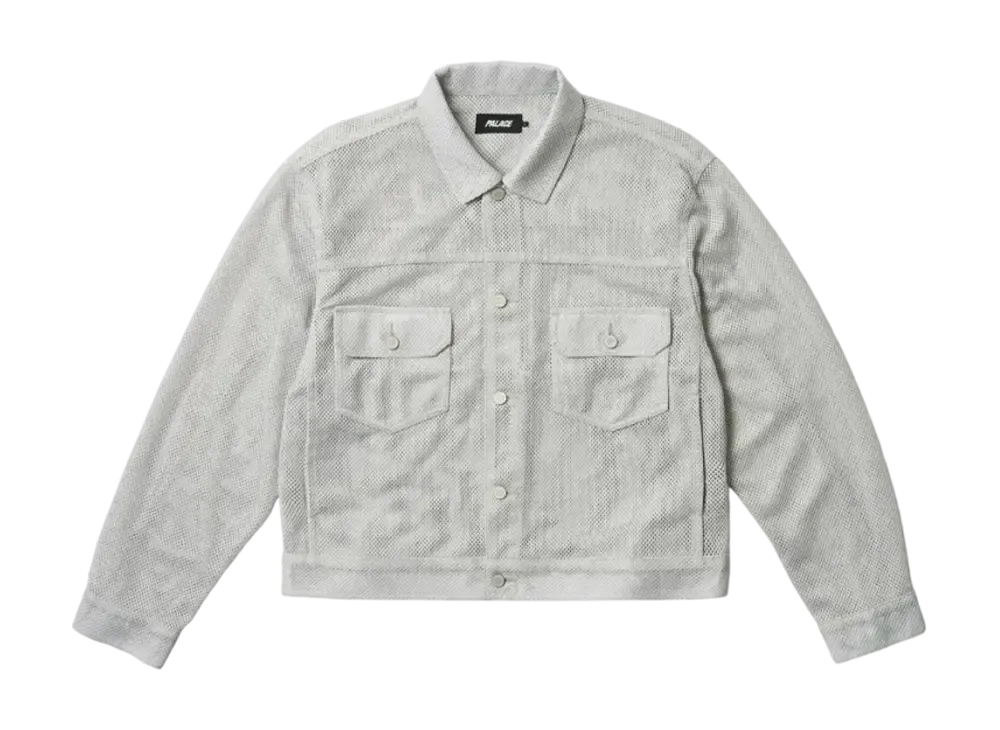 PALACE Mesh Trucker Jacket "Grey"
