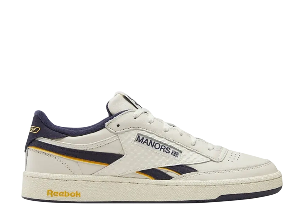 マナーズ × リーボック クラブC リベンジ "ネイビー/チョーク/イエロー"